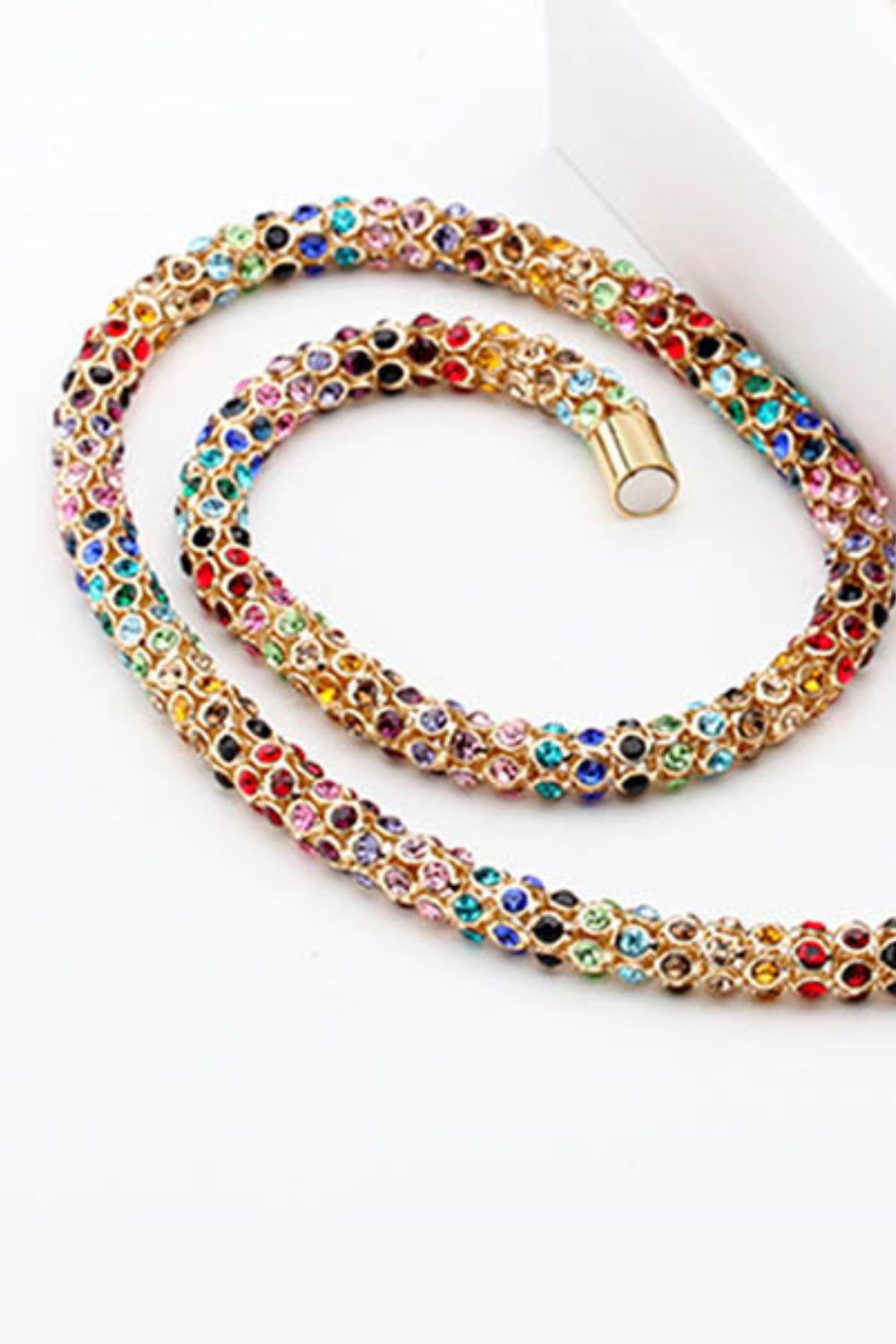 Colorful Crystal Copper Necklace